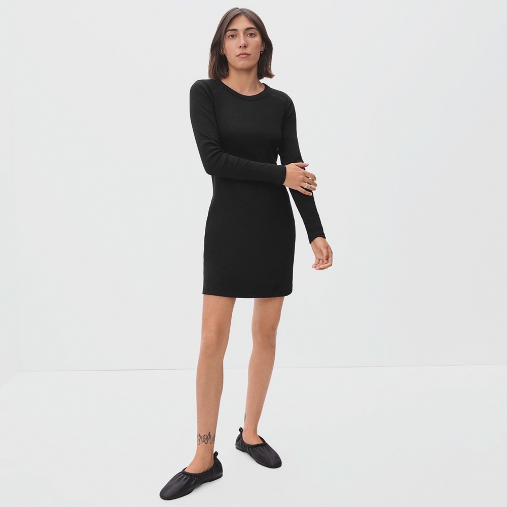 Everlane The Ribbed Mini Dress